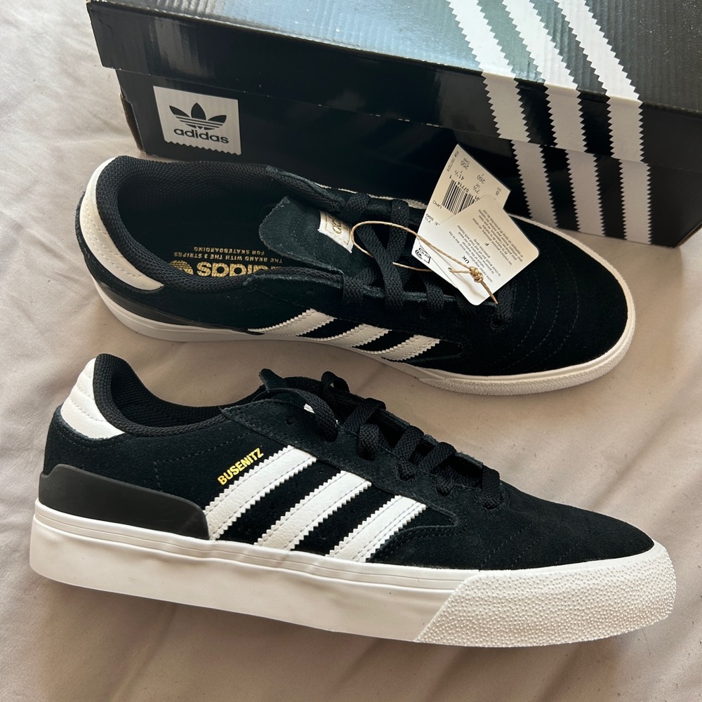 Adidas Black and White Busenitz Shoes